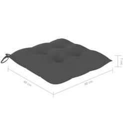 MAISON EXCLUSIVE - Chaises pliables d'extérieur lot de 8 et coussins bois d'acacia