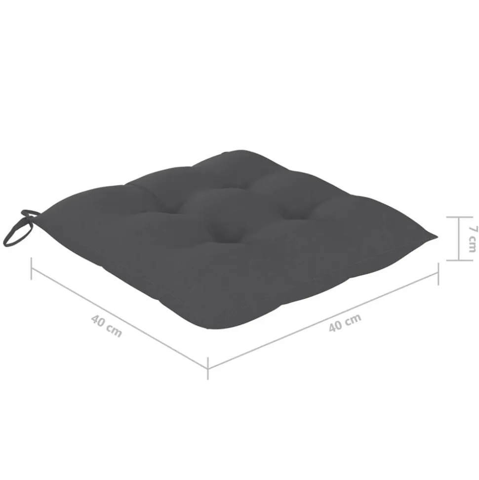 MAISON EXCLUSIVE - Chaises pliables d'extérieur lot de 8 et coussins bois d'acacia