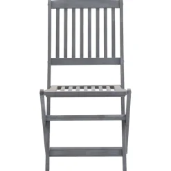 MAISON EXCLUSIVE - Chaises pliables d'extérieur lot de 6 et coussins bois d'acacia