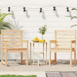 MAISON EXCLUSIVE - Chaises de jardin lot de 2 60x48x91 cm bois massif de pin