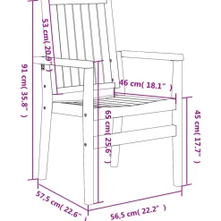 MAISON EXCLUSIVE - Chaises de jardin empilables lot de 4 56,5x57,5x91 cm bois teck
