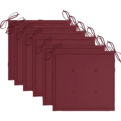 MAISON EXCLUSIVE - Chaises de jardin empilables avec coussins lot de 6 teck solide