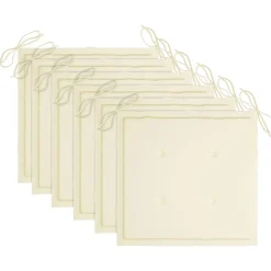 MAISON EXCLUSIVE - Chaises de jardin empilables avec coussins lot de 6 teck solide