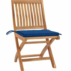 MAISON EXCLUSIVE - Chaises pliables de jardin avec coussins lot de 6 bois de teck