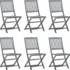 MAISON EXCLUSIVE - Chaises pliables d'extérieur lot de 6 bois d'acacia solide