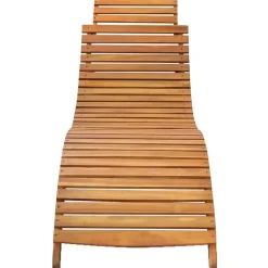 MAISON EXCLUSIVE - Chaises longues lot de 2 bois d'acacia solide