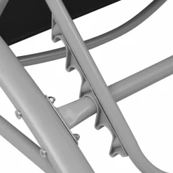 MAISON EXCLUSIVE - Chaises longues avec table aluminium noir