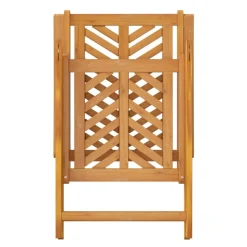 MAISON EXCLUSIVE - Chaises de jardin inclinables lot de 3 bois massif d'acacia