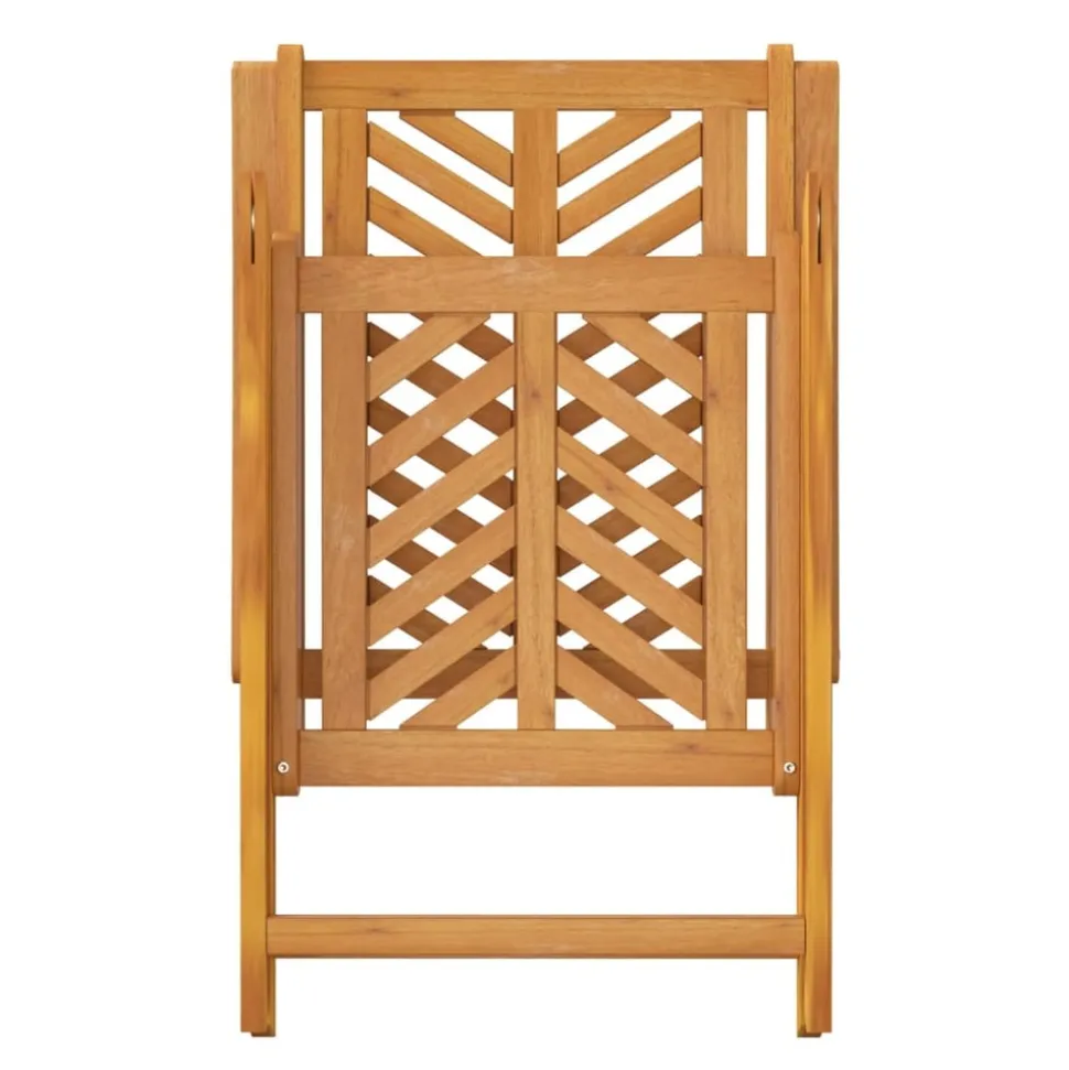 MAISON EXCLUSIVE - Chaises de jardin inclinables lot de 3 bois massif d'acacia