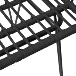 MAISON EXCLUSIVE - Chaises de jardin lot de 2 avec accoudoir noir 56x64x80 cm