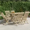 MAISON EXCLUSIVE - Chaises de jardin pliantes lot de 6 gris 56x61x89 cm bois teck