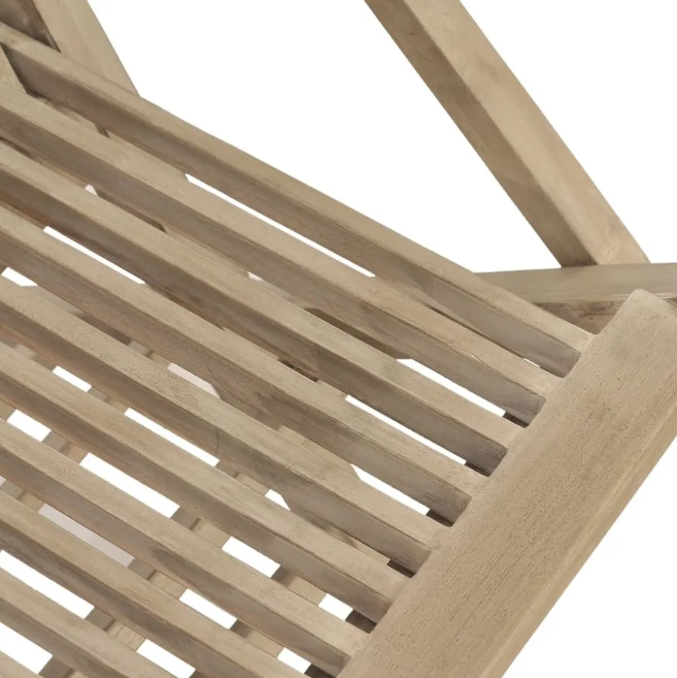 MAISON EXCLUSIVE - Chaises de jardin pliantes lot de 6 gris 56x61x89 cm bois teck