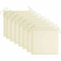 MAISON EXCLUSIVE - Chaises pliables de jardin avec coussins lot de 8 teck solide