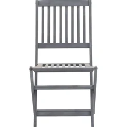 MAISON EXCLUSIVE - Chaises pliables d'extérieur lot de 4 et coussins bois d'acacia