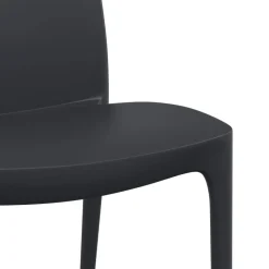 MAISON EXCLUSIVE - Chaises de jardin lot de 2 anthracite 50x46x80 cm polypropylène