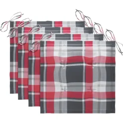 MAISON EXCLUSIVE - Chaises pliables de jardin avec coussins lot de 4 teck solide