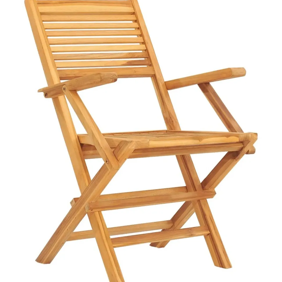 MAISON EXCLUSIVE - Chaises de jardin pliantes lot de 2 55x62x90cm bois massif teck