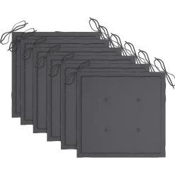 MAISON EXCLUSIVE - Chaises pliables de jardin avec coussins lot de 6 bois de teck