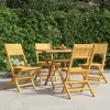 MAISON EXCLUSIVE - Chaises de jardin pliantes lot de 4 47x61x90cm bois massif teck