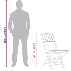 MAISON EXCLUSIVE - Chaises de jardin pliantes lot de 4 47x61x90cm bois massif teck