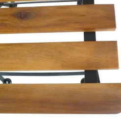 MAISON EXCLUSIVE - Chaises pliables de jardin lot de 2 acier et bois acacia solide