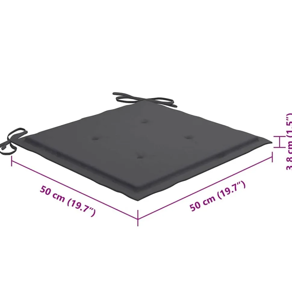 MAISON EXCLUSIVE - Chaises pliables d'extérieur lot de 8 et coussins bois d'acacia