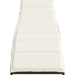 MAISON EXCLUSIVE - Chaises longues lot de 2 avec coussins marron résine tressée