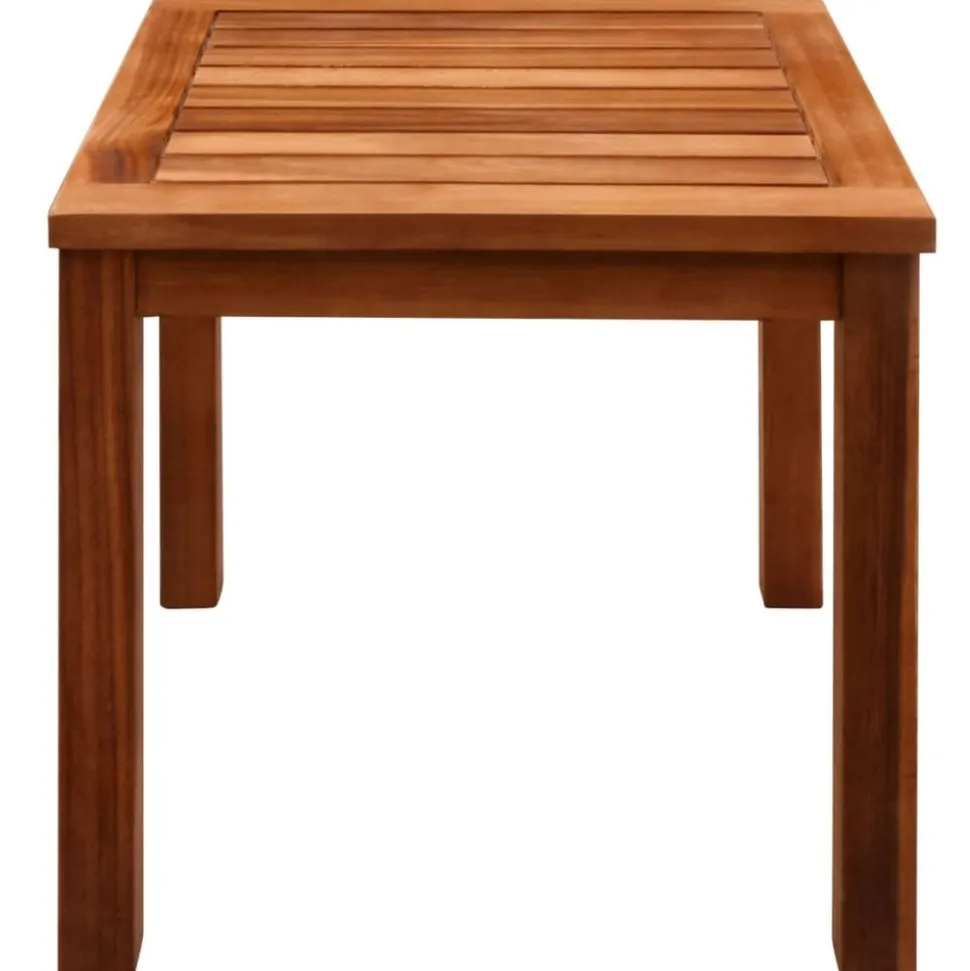 MAISON EXCLUSIVE - Chaises longues lot de 2 et table bois d'acacia et textilène