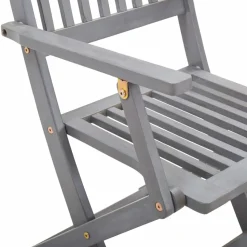 MAISON EXCLUSIVE - Chaises pliables d'extérieur lot de 2 et coussins bois d'acacia