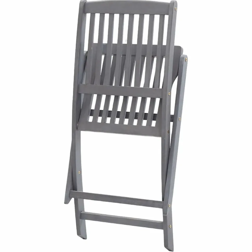 MAISON EXCLUSIVE - Chaises pliables d'extérieur lot de 8 et coussins bois d'acacia