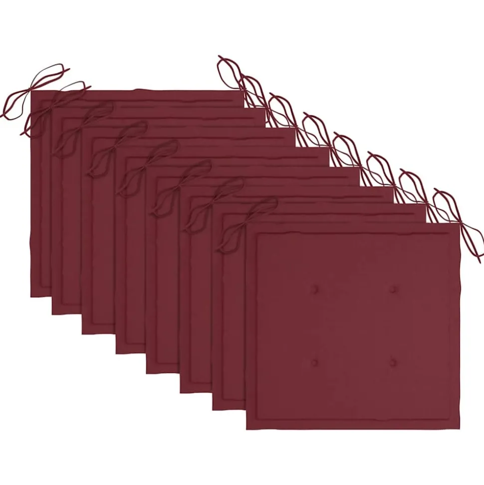 MAISON EXCLUSIVE - Chaises pliables d'extérieur lot de 8 et coussins bois d'acacia