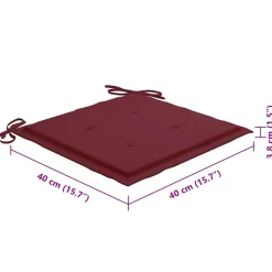 MAISON EXCLUSIVE - Chaises pliables d'extérieur lot de 8 et coussins bois d'acacia