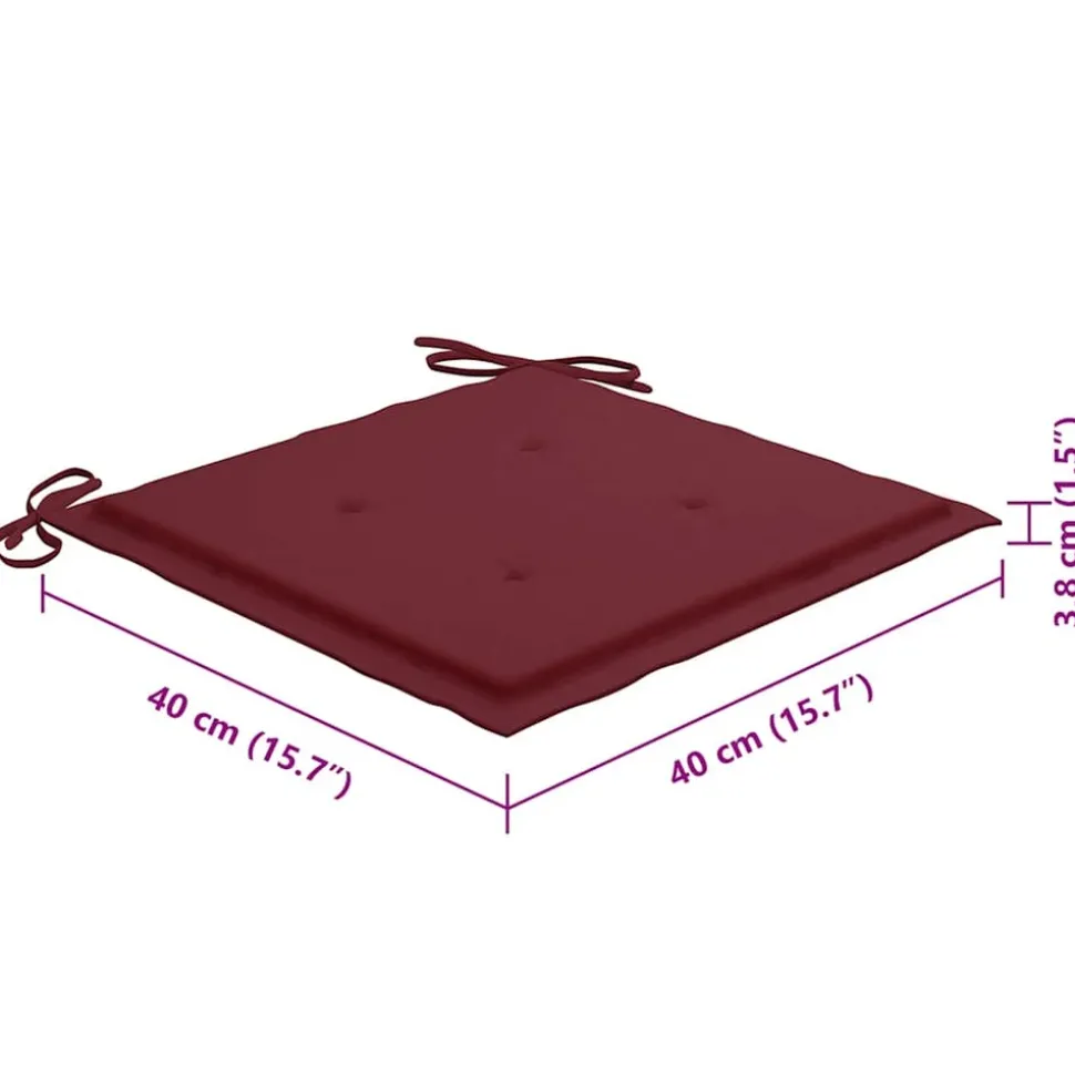 MAISON EXCLUSIVE - Chaises pliables d'extérieur lot de 8 et coussins bois d'acacia