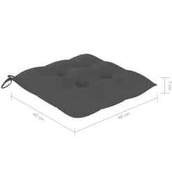 MAISON EXCLUSIVE - Chaises pliables d'extérieur lot de 8 et coussins bois d'acacia