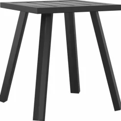 MAISON EXCLUSIVE - Chaises longues lot de 2 avec table et coussins gris poly rotin