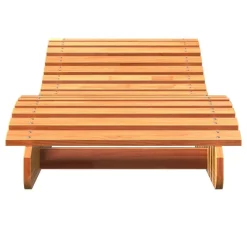 MAISON EXCLUSIVE - Chaises longues lot de 2 cire marron bois massif de pin