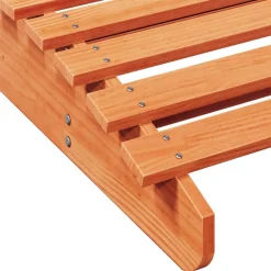 MAISON EXCLUSIVE - Chaises longues lot de 2 cire marron bois massif de pin