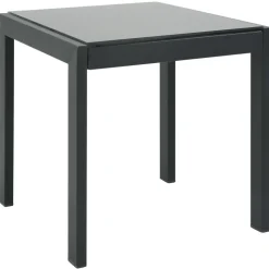 MAISON EXCLUSIVE - Chaises longues lot de 2 avec table textilène et acier