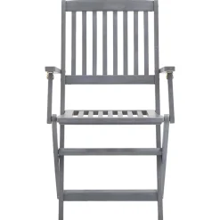 MAISON EXCLUSIVE - Chaises pliables d'extérieur lot de 2 et coussins bois d'acacia