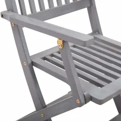 MAISON EXCLUSIVE - Chaises pliables d'extérieur lot de 2 et coussins bois d'acacia