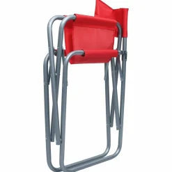 MAISON EXCLUSIVE - Chaises de metteur en scène lot de 2 acier rouge