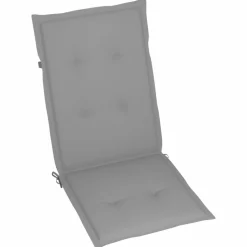 MAISON EXCLUSIVE - Chaises de jardin lot de 4 avec coussins gris bois teck solide