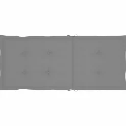 MAISON EXCLUSIVE - Chaises de jardin lot de 4 avec coussins gris bois teck solide