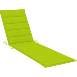 MAISON EXCLUSIVE - Chaises longues lot de 2 avec table et coussin bois teck solide