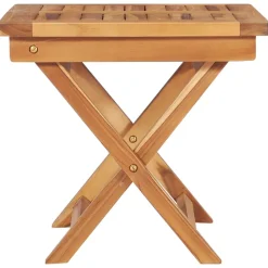 MAISON EXCLUSIVE - Chaises longues lot de 2 avec table et coussin bois teck solide