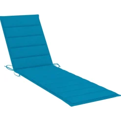 MAISON EXCLUSIVE - Chaises longues lot de 2 avec table et coussin bois teck solide