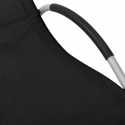 MAISON EXCLUSIVE - Chaises longues textilène lot de 2 noir et gris