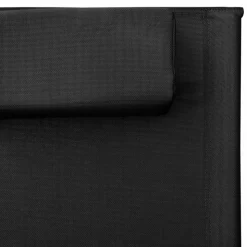 MAISON EXCLUSIVE - Chaises longues textilène lot de 2 noir et gris