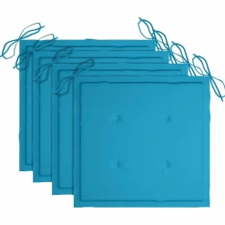 MAISON EXCLUSIVE - Chaises pliables d'extérieur lot de 4 et coussins bois d'acacia