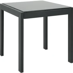 MAISON EXCLUSIVE - Chaises longues lot de 2 avec table textilène et acier